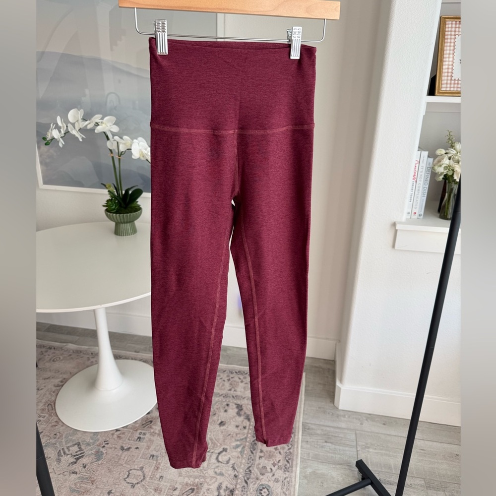 Beyond Yoga High Waist Midi Leggings - Deep Merlot